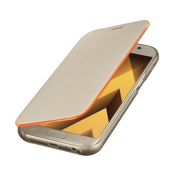 Samsung EF-FA520PFE Neon Flip Case Till Galaxy A5 2017 - Gold