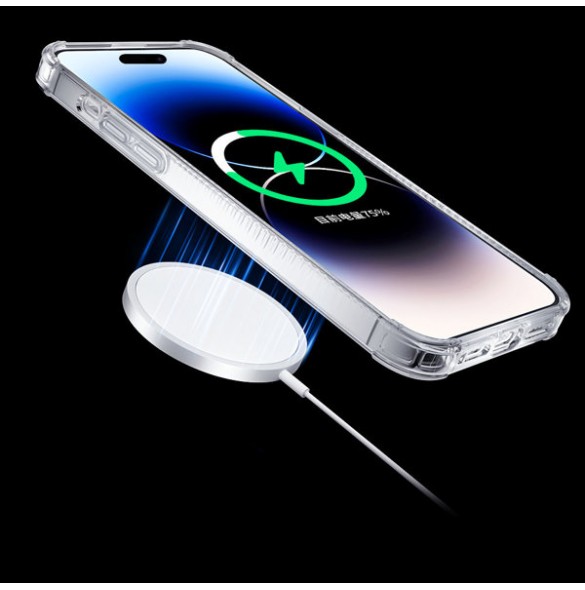 Kingxbar PQY Go Out Series magnetic case for iPhone 14 MagSafe laser color