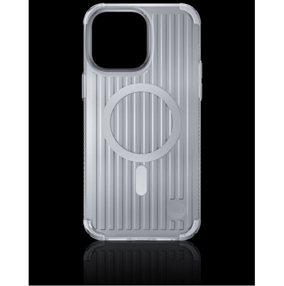 Kingxbar PQY Go Out Series magnetic case for iPhone 14 MagSafe silver