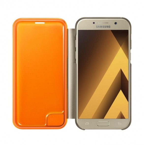 Samsung EF-FA520PFE Neon Flip Case Till Galaxy A5 2017 - Gold