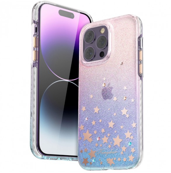 Kingxbar Heart Star Series case for iPhone 14 case with zodiac stars