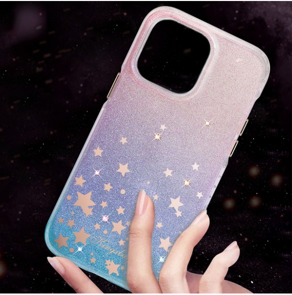 Kingxbar Heart Star Series case for iPhone 14 case with zodiac stars
