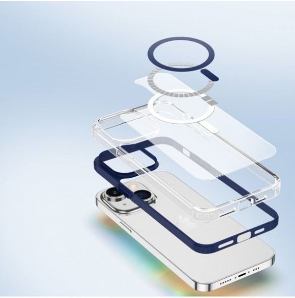 Dux Ducis Clin2 case for iPhone 14 magnetic MagSafe cover blue