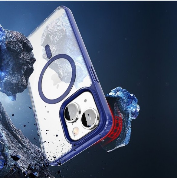 Dux Ducis Clin2 case for iPhone 14 magnetic MagSafe cover blue