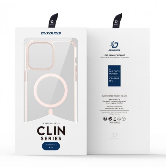 Dux Ducis Clin2 magnetic case for iPhone 14 MagSafe pink