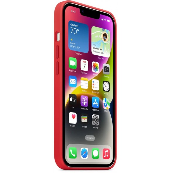 Apple Silicone Magsafe Cover for iPhone 14 Red (MPRW3ZM/A)