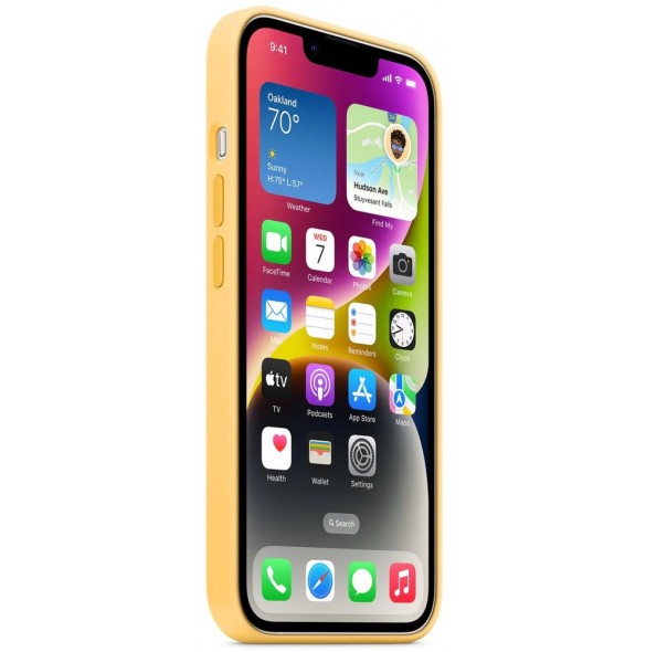 Apple Silicone Magsafe Cover for iPhone 14 Sunglow