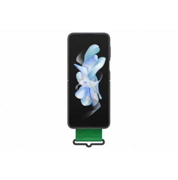 EF-GF721TBE Samsung Silicone Cover with Strap for Galaxy Z Flip 4 Black