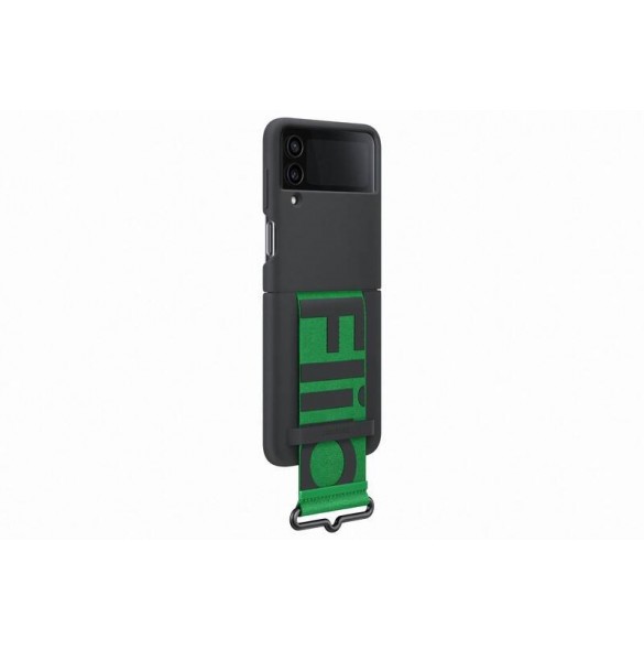 EF-GF721TBE Samsung Silicone Cover with Strap for Galaxy Z Flip 4 Black