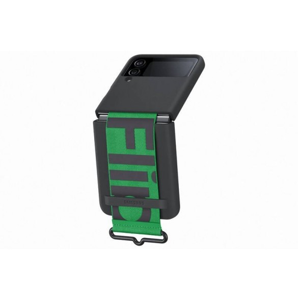 EF-GF721TBE Samsung Silicone Cover with Strap for Galaxy Z Flip 4 Black