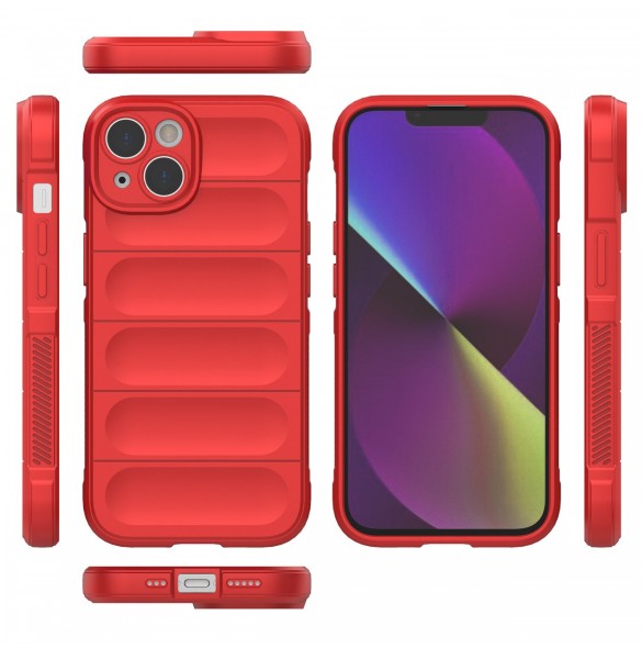 Magic Shield Case case for iPhone 14 flexible armored cover red