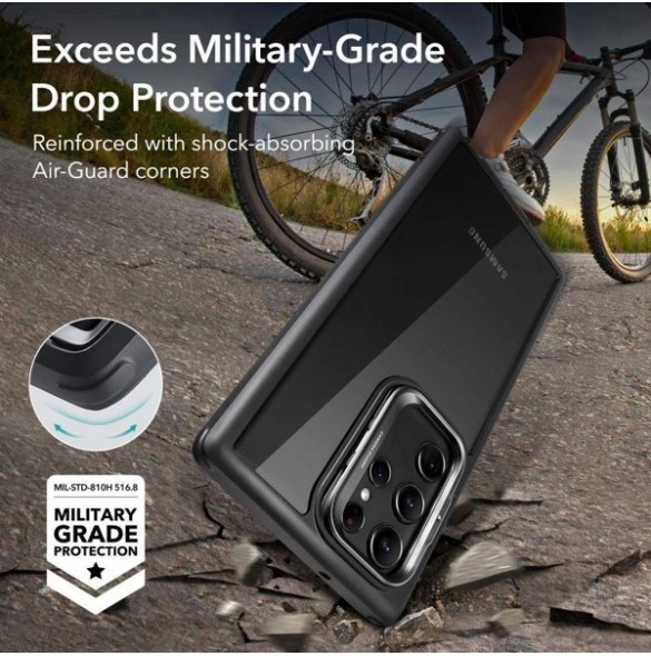 ESR SHOCK ARMOR KICKSTAND GALAXY S23 ULTRA CLEAR/BLACK
