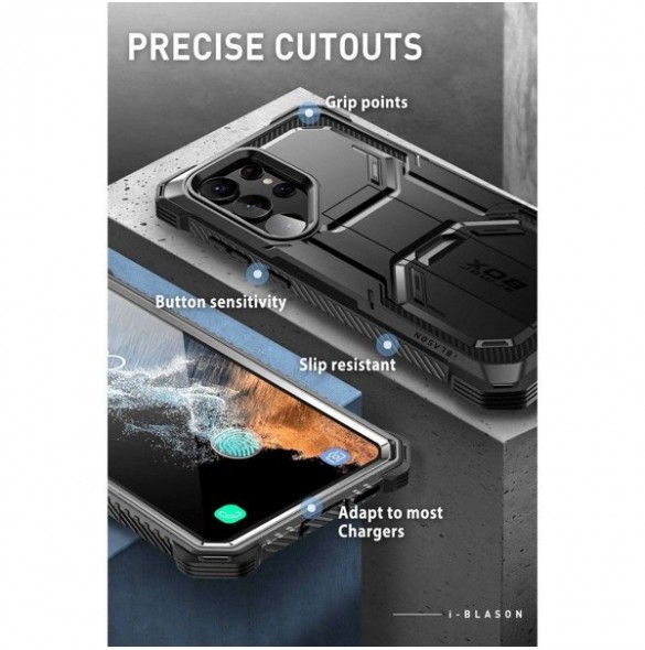 Supcase IBLSN ARMORBOX 2-SET GALAXY S23 ULTRA BLACK
