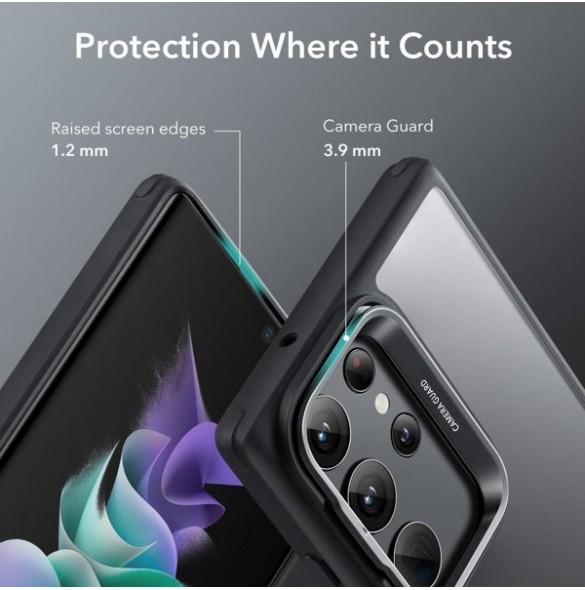 ESR CLASSIC KICKSTAND GALAXY S23 ULTRA CLEAR/BLACK