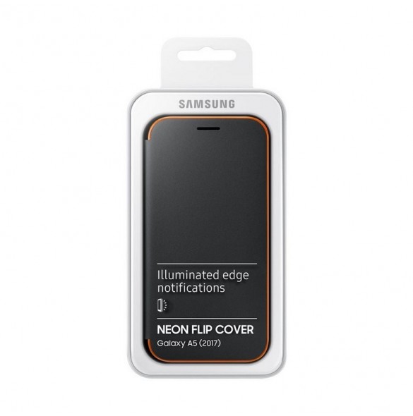 Samsung EF-FA520PBE Neon Flip Case Till Galaxy A5 2017 - Black
