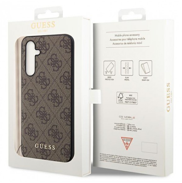Guess A54 5G A546 brown/brown hard case 4G Charms Collection