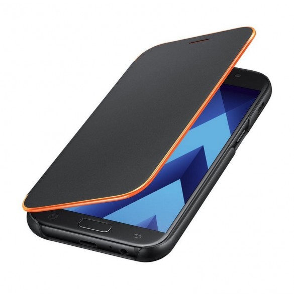Samsung EF-FA520PBE Neon Flip Case Till Galaxy A5 2017 - Black