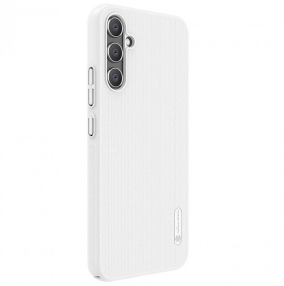 Hard case for Samsung Galaxy A34 5G + Nillkin Super Frosted Shield phone stand - White