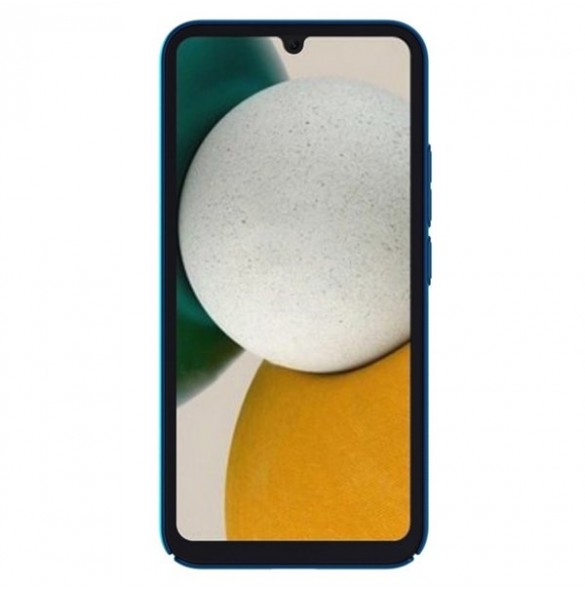 Hard case for Samsung Galaxy A34 5G + Nillkin Super Frosted Shield phone stand - blue