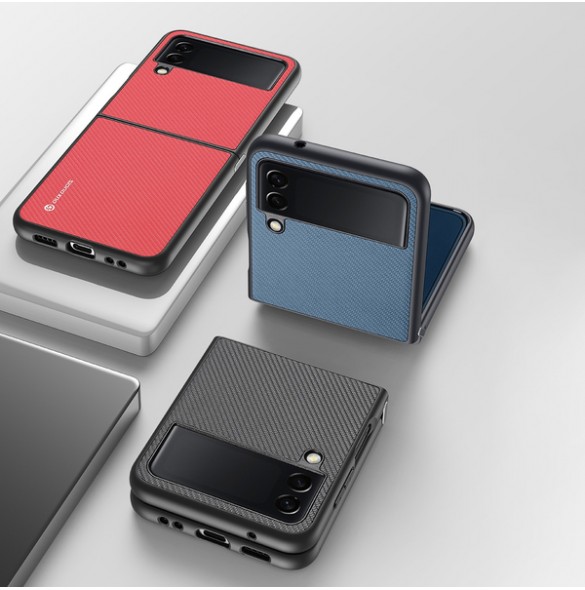 Dux Ducis Fino pouch cover made of nylon material for Samsung Galaxy Z Flip4 red