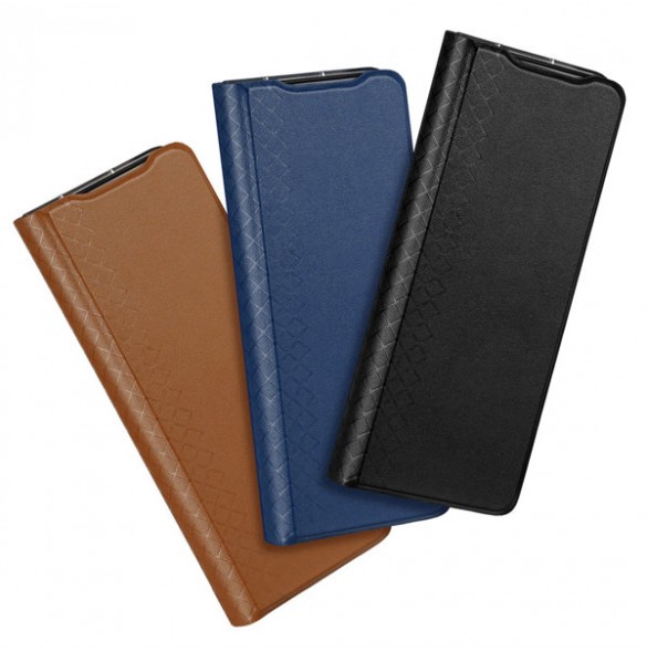 Dux Ducis Bril case for Samsung Galaxy Z Fold4 with a flip wallet stand black