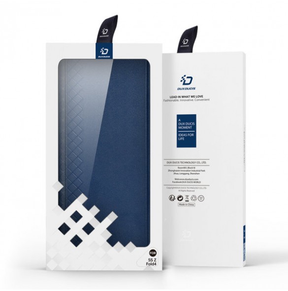 Dux Ducis Bril case for Samsung Galaxy Z Fold4 flip wallet stand blue