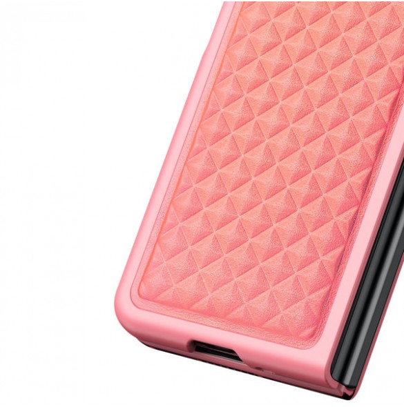 Dux Ducis Venice Leather Case for Samsung Galaxy Z Fold 3 Genuine Leather Cover Red