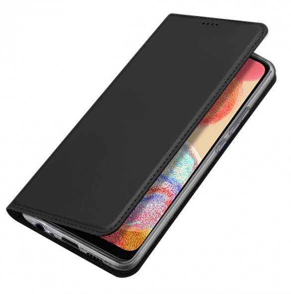 Dux Ducis Skin Pro case for Samsung Galaxy A04e cover with flip card wallet stand black