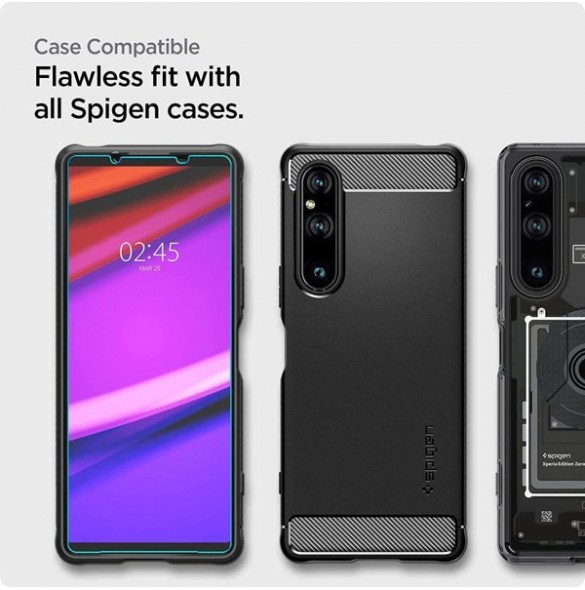 TEMPERED GLASS Spigen ALM GLAS.TR SLIM 2-PACK SONY XPERIA 1 V CLEAR