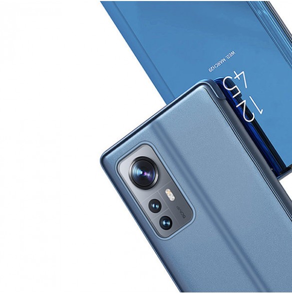 Clear View Case cover for Xiaomi 12 Lite blue flip cover