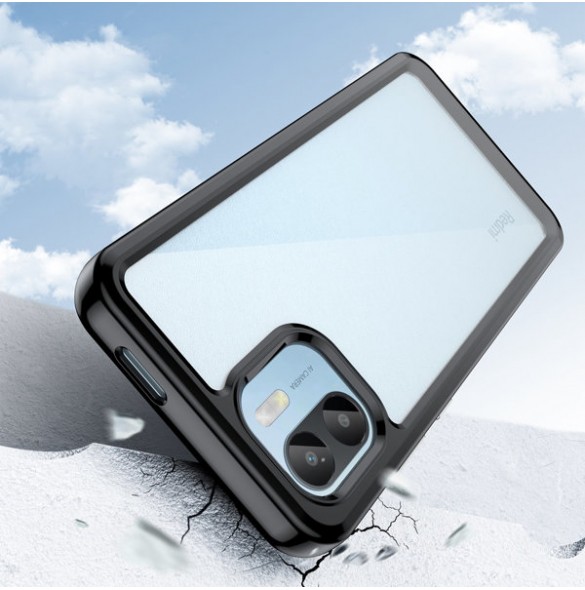Outer Space Case for Xiaomi Redmi A1 cover with a flexible frame black