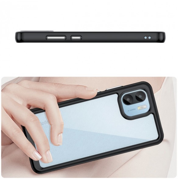 Outer Space Case for Xiaomi Redmi A1 cover with a flexible frame black
