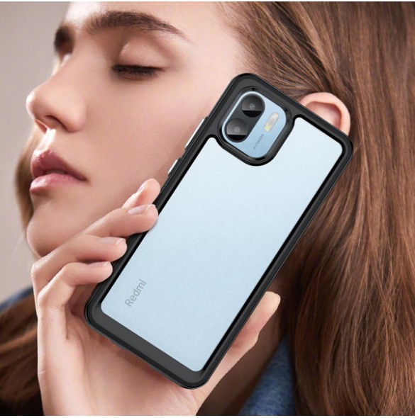 Outer Space Case for Xiaomi Redmi A1 cover with a flexible frame black