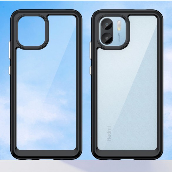 Outer Space Case for Xiaomi Redmi A1 cover with a flexible frame black