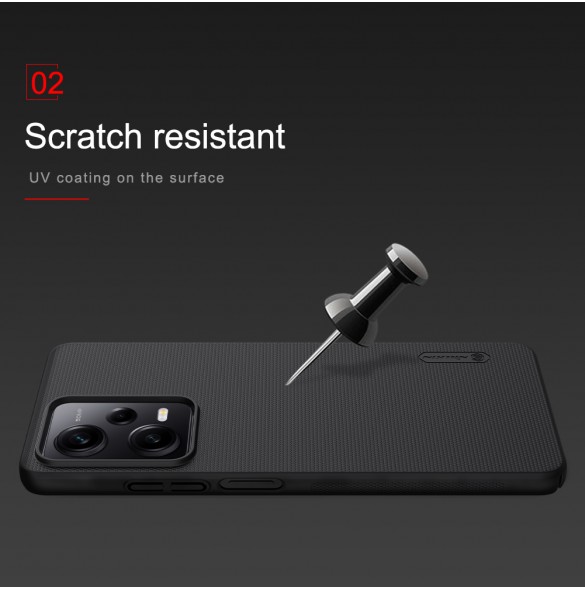 Nillkin Super Frosted Back Cover for Xiaomi Redmi Note 12 Pro 5G/Poco X5 Pro 5G Black