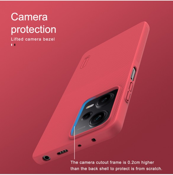 Nillkin Super Frosted Back Cover for Xiaomi Redmi Note 12 Pro 5G/Poco X5 Pro 5G Black