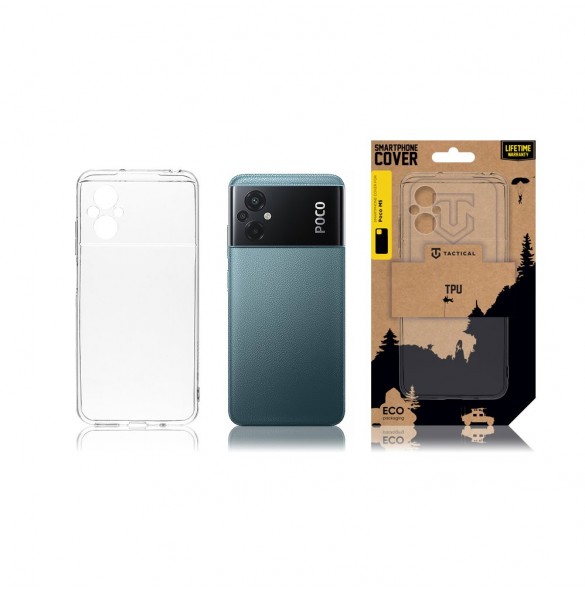Tactical TPU Cover Poco M5 Transparent