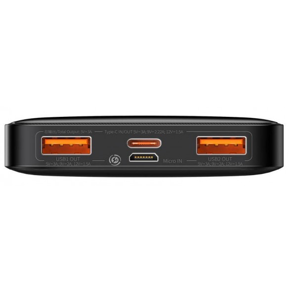 Baseus Bipow Digital Display Powerbank 10000mAh 20W Black