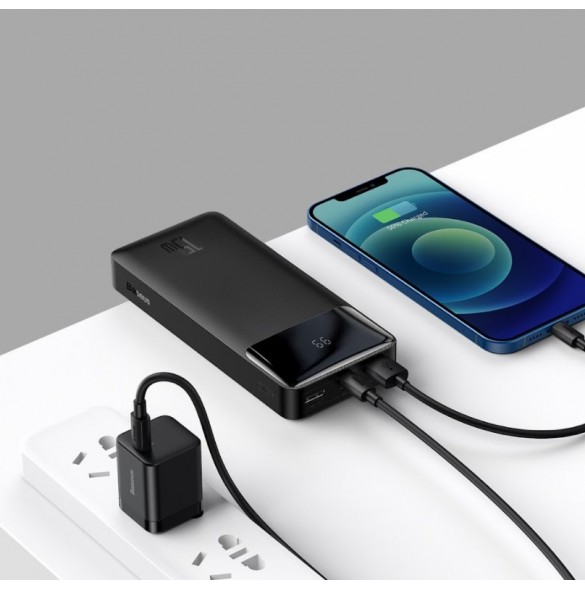 Baseus Bipow Digital Display Powerbank 20000mAh 15W Black