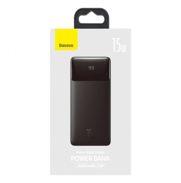 Baseus Bipow Digital Display Powerbank 30000mAh 15W Black