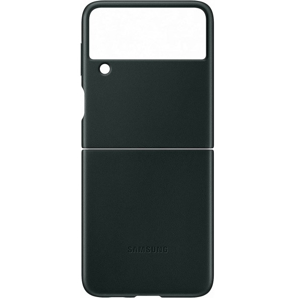 Samsung Leather Cover-fodral till Samsung Galaxy Z Flip 3 - Grön (EF-VF711LGE)
