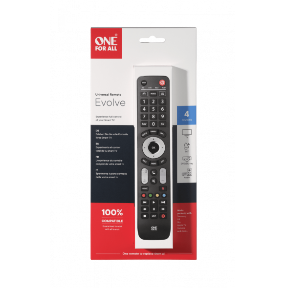 One for All URC 7145 Universal Remote Control - Evolve 4