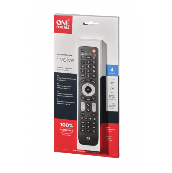 One for All URC 7145 Universal Remote Control - Evolve 4