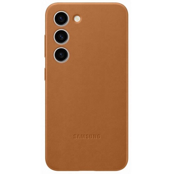 Samsung Leather Cover for Galaxy S23 Camel (VS911LAE)