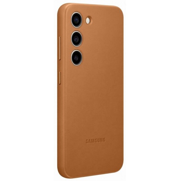 Samsung Leather Cover for Galaxy S23 Camel (VS911LAE)