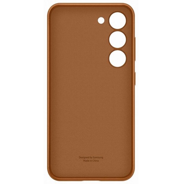Samsung Leather Cover for Galaxy S23 Camel (VS911LAE)