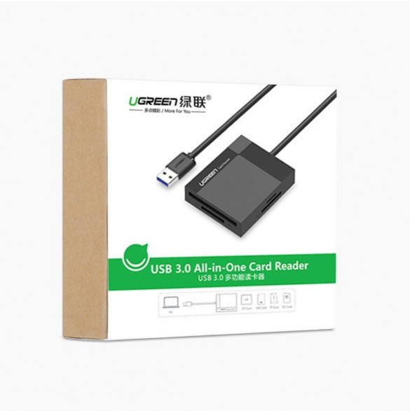 Ugreen USB 3.0 SD / micro SD / CF / MS memory card reader black