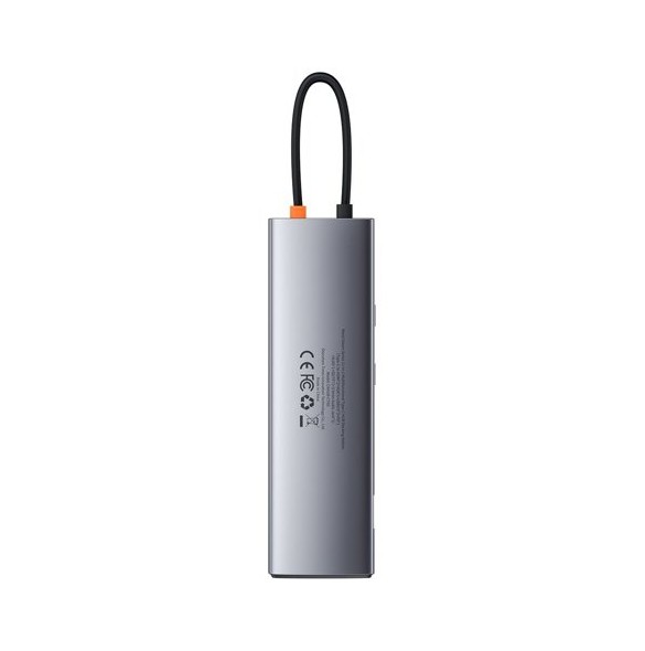 Baseus Metal Gleam 11in1 multifunctional USB Type C HUB - 3x USB 3.2 Gen 1 5Gbps gray