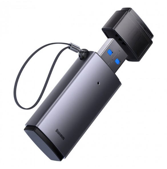 Baseus Lite Series adapter SD / TF USB card reader gray