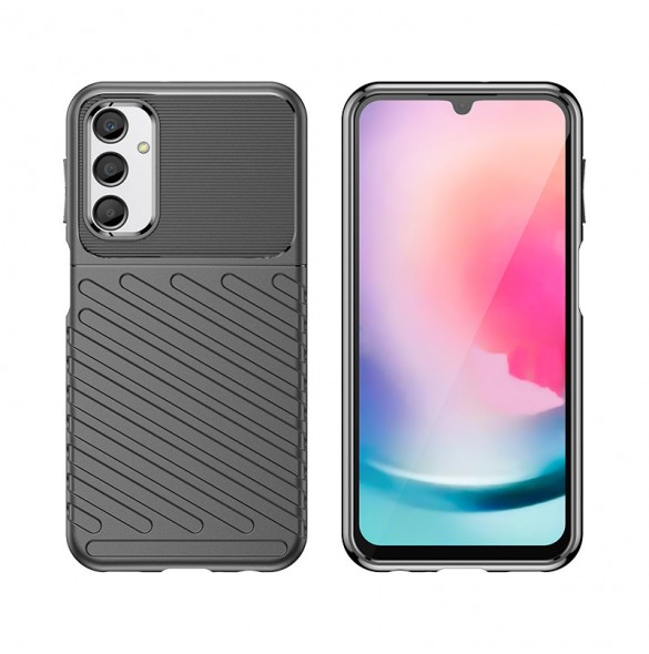 Armored Samsung Galaxy M34 Thunder Case - Svart